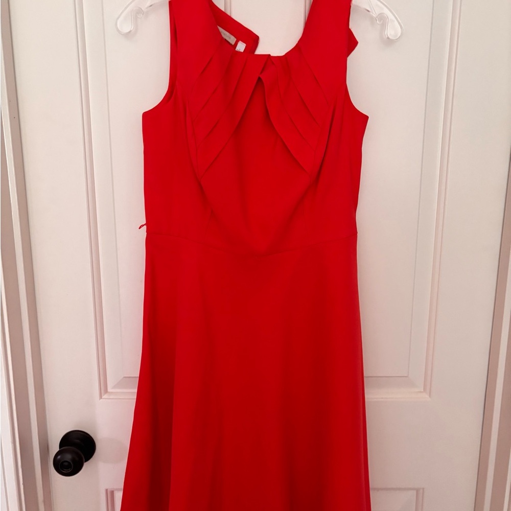 Dressbarn Darby Orange Red Sleeveless Dress